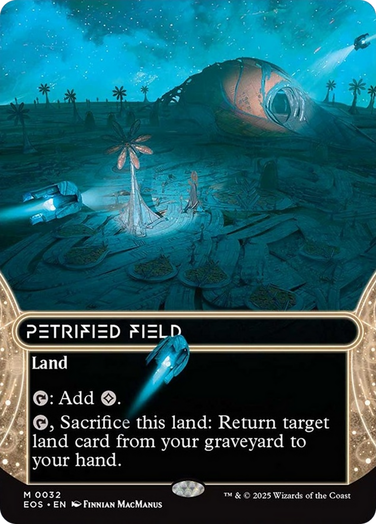 Petrified Field (0032) (Borderless) [Edge of Eternities: Stellar Sights] | Devastation Store