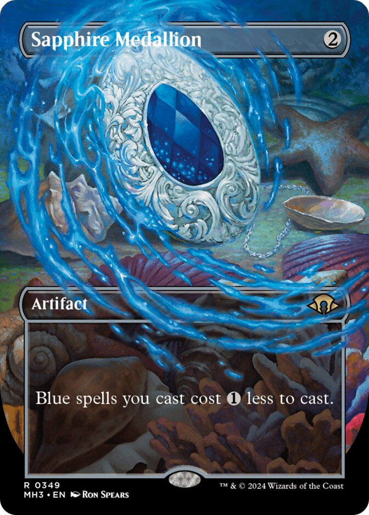 Sapphire Medallion (Borderless) [Modern Horizons 3] | Devastation Store