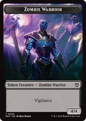 Zombie Army // Zombie Warrior Double-Sided Token [Aetherdrift Tokens] | Devastation Store
