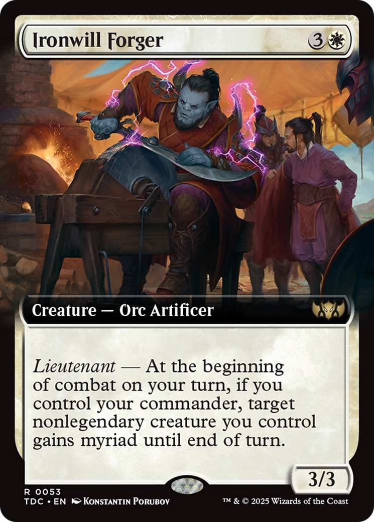 Ironwill Forger (Extended Art) [Tarkir: Dragonstorm Commander] | Devastation Store