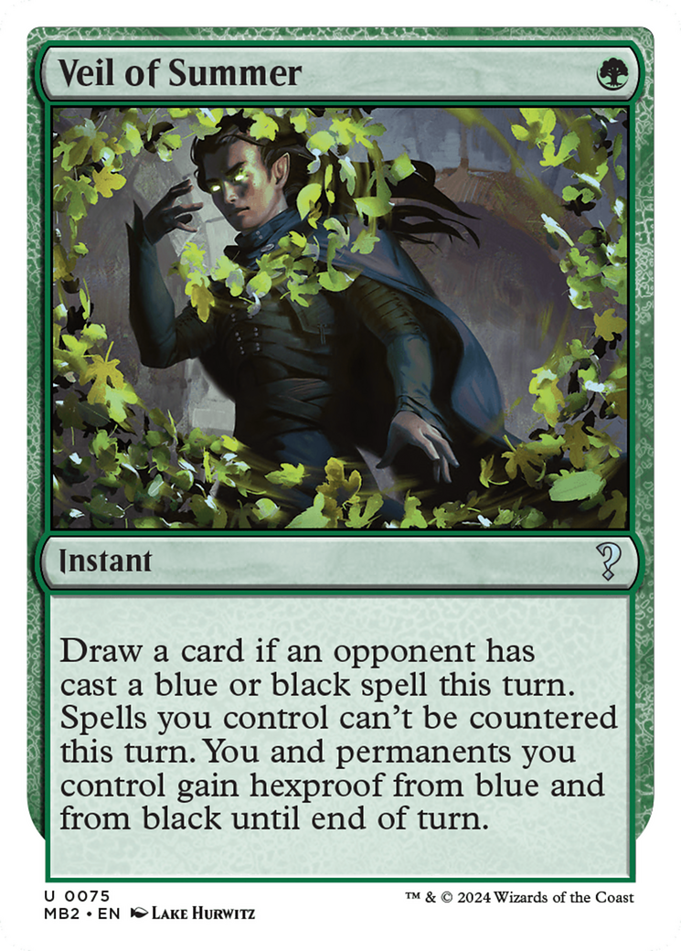 Veil of Summer (White Border) [Mystery Booster 2] | Devastation Store