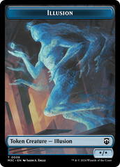 Illusion (Ripple Foil) // Servo Double-Sided Token [Modern Horizons 3 Commander Tokens] | Devastation Store