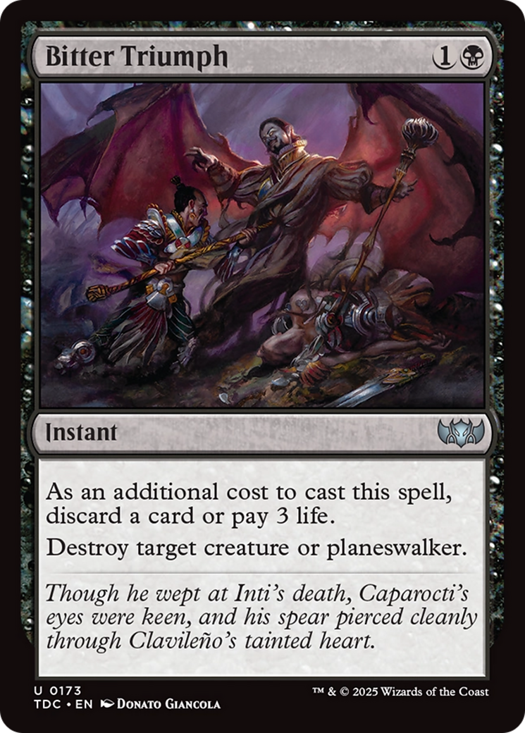 Bitter Triumph [Tarkir: Dragonstorm Commander] | Devastation Store