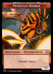 Rebel // Phyrexian Horror (004) Double-Sided Token [Phyrexia: All Will Be One Tokens] | Devastation Store