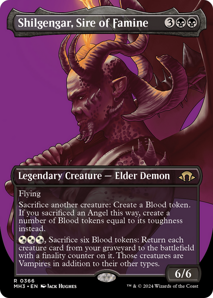 Shilgengar, Sire of Famine (Borderless) [Modern Horizons 3] | Devastation Store