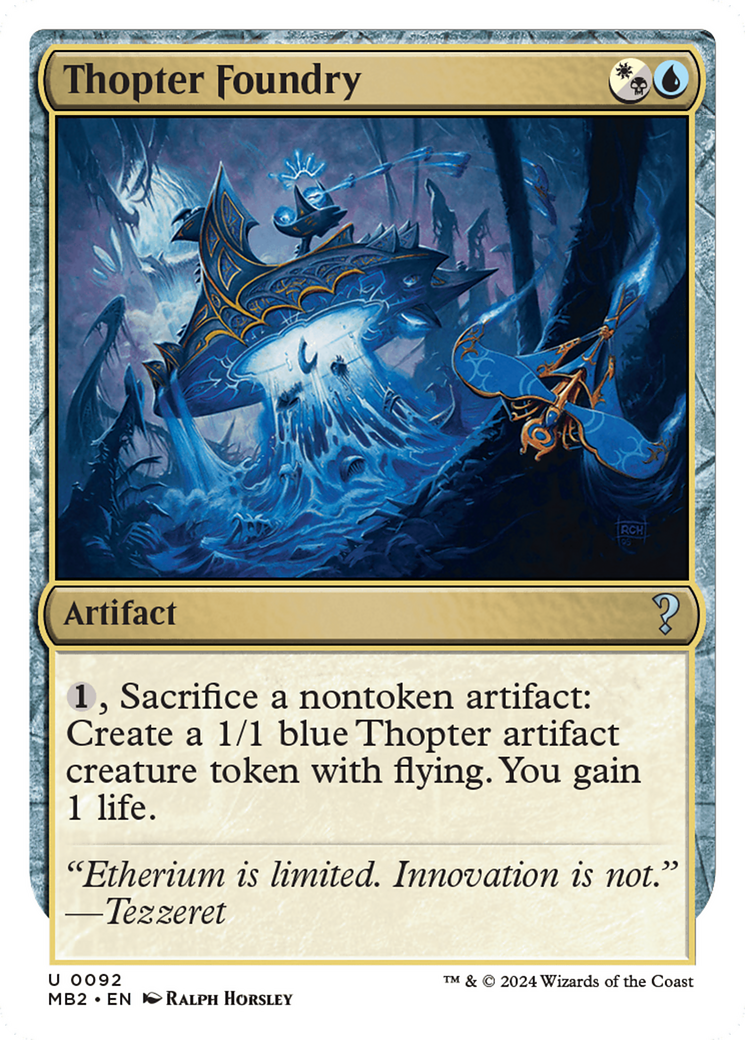 Thopter Foundry (White Border) [Mystery Booster 2] | Devastation Store