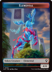 Elemental (0020) // Manifest Double-Sided Token [Secrets of Strixhaven Commander Tokens] | Devastation Store