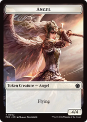 Angel (0002) // Clue Double-Sided Token [Foundations Commander Tokens] | Devastation Store