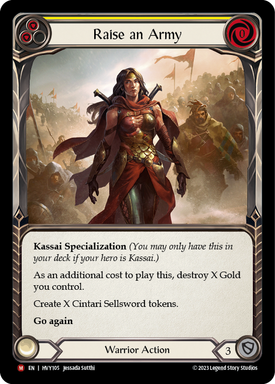 Raise an Army [HVY105] (Heavy Hitters)  Rainbow Foil | Devastation Store