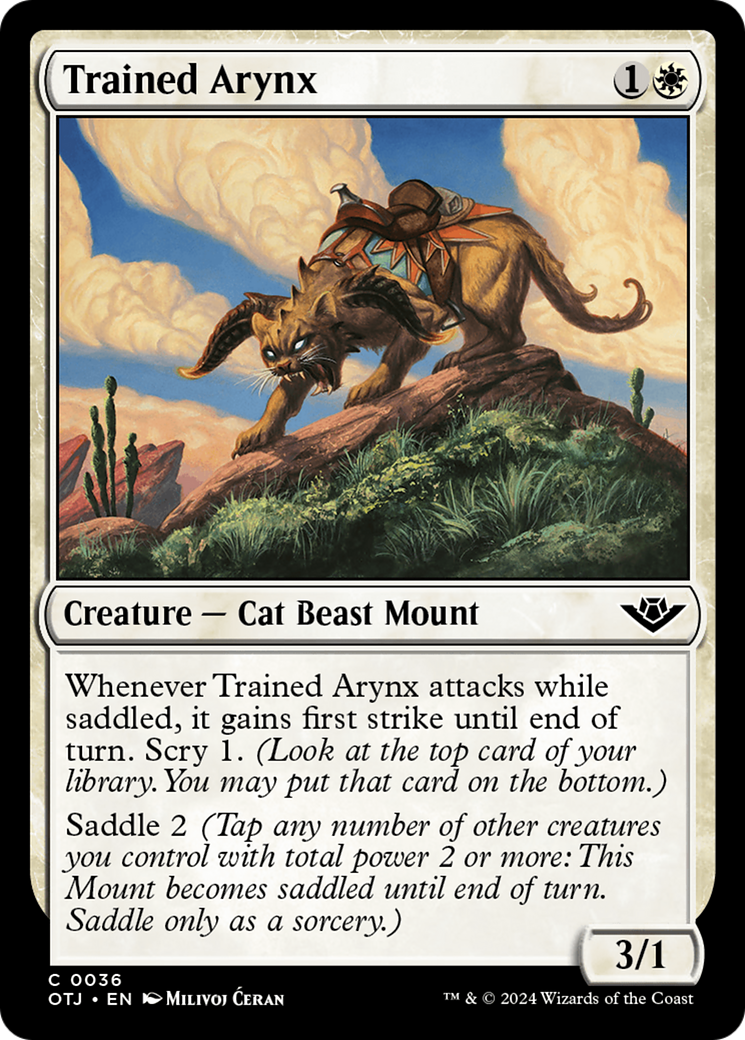 Trained Arynx [Outlaws of Thunder Junction] | Devastation Store