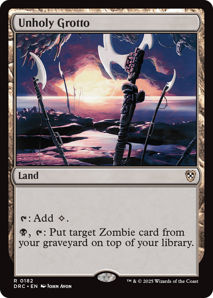 Unholy Grotto [Aetherdrift Commander] | Devastation Store