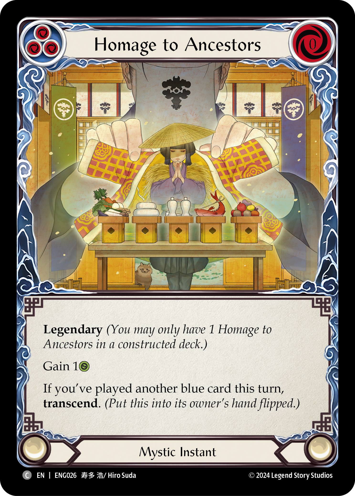 Homage to Ancestors [ENG026] (Part the Mistveil Enigma Blitz Deck) | Devastation Store