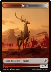 Fractal (0004) // Spirit (0010) Double-Sided Token [Secrets of Strixhaven Tokens] | Devastation Store