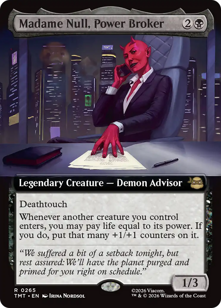 Madame Null, Power Broker (Extended Art) [Teenage Mutant Ninja Turtles] | Devastation Store