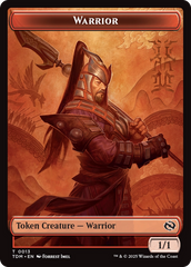 Dragon (0011) // Warrior Double-Sided Token [Tarkir: Dragonstorm Tokens] | Devastation Store