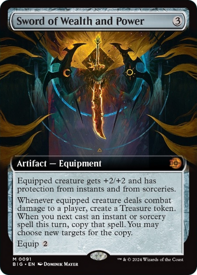 Sword of Wealth and Power (Extended Art) [Outlaws of Thunder Junction: The Big Score] | Devastation Store