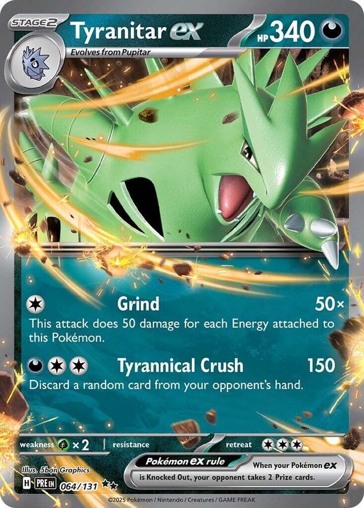 Tyranitar ex (064/131) [Scarlet & Violet: Prismatic Evolutions] | Devastation Store