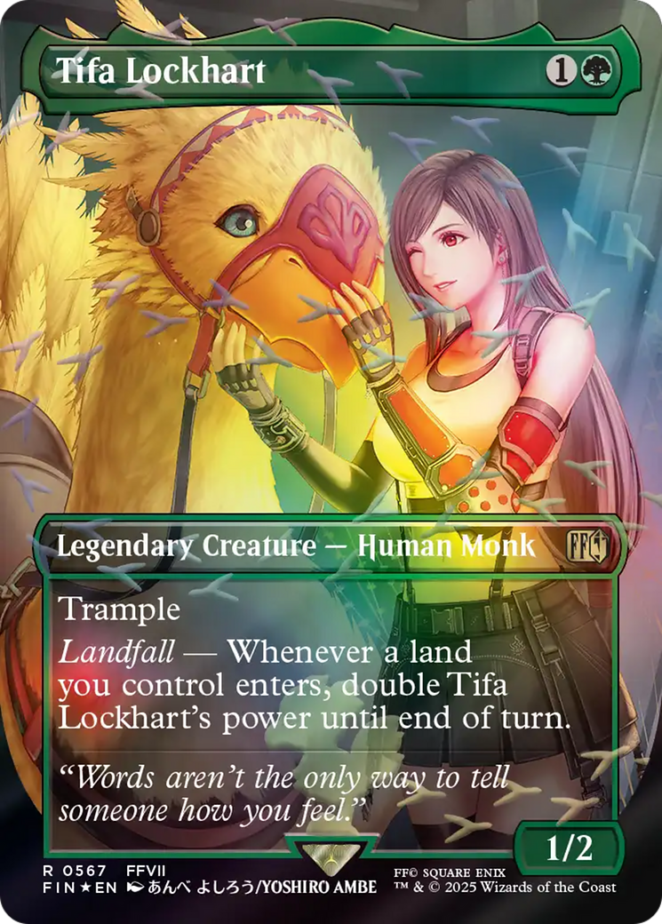 Tifa Lockhart (Borderless) (Chocobo Track Foil) [FINAL FANTASY] | Devastation Store