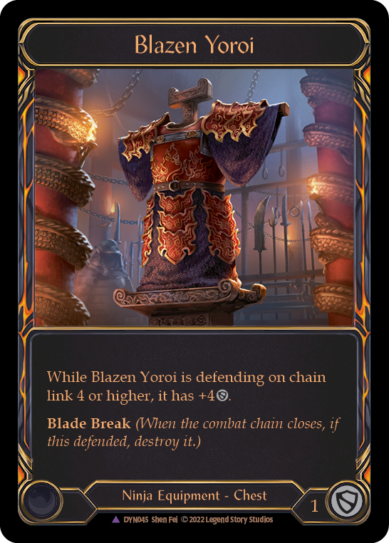 Blazen Yoroi (Marvel) [DYN045] (Dynasty)  Cold Foil | Devastation Store