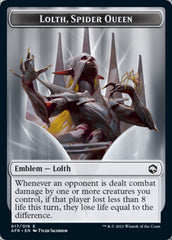 Spider // Lolth, Spider Queen Emblem Double-Sided Token [Dungeons & Dragons: Adventures in the Forgotten Realms Tokens] | Devastation Store
