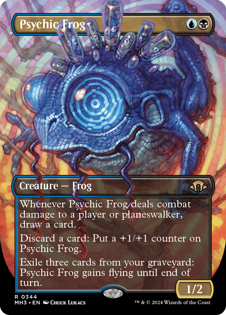 Psychic Frog (Borderless) [Modern Horizons 3] | Devastation Store