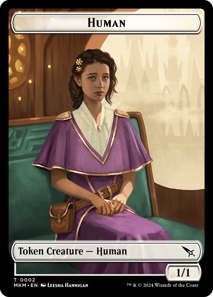 Detective // Human Double-Sided Token [Murders at Karlov Manor Tokens] | Devastation Store