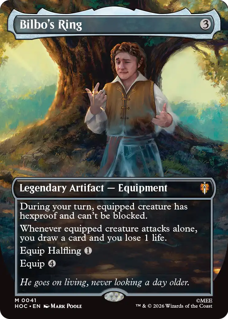 Bilbo's Ring (Borderless) (Surge Foil) [The Hobbit: Eternal-Legal] | Devastation Store