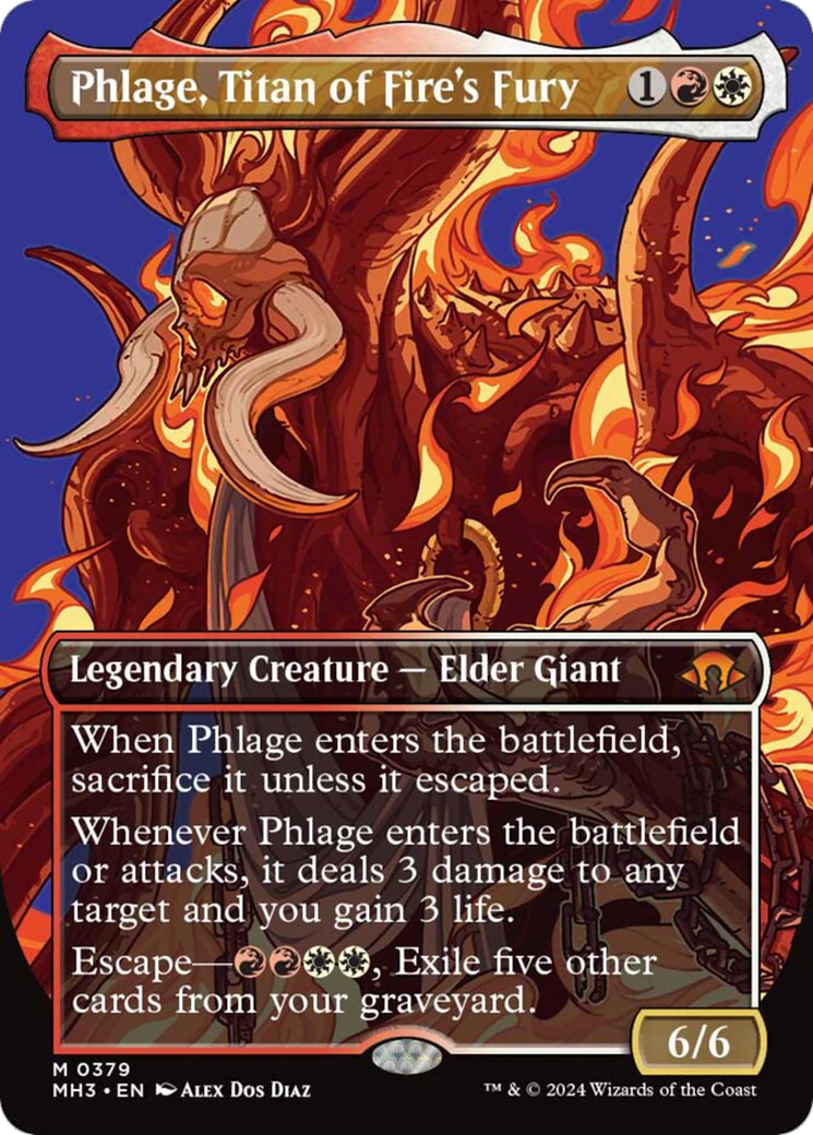 Phlage, Titan of Fire's Fury (Borderless) [Modern Horizons 3] | Devastation Store