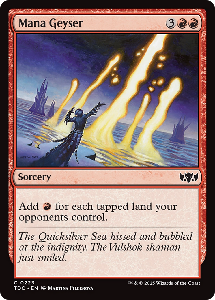 Mana Geyser [Tarkir: Dragonstorm Commander] | Devastation Store