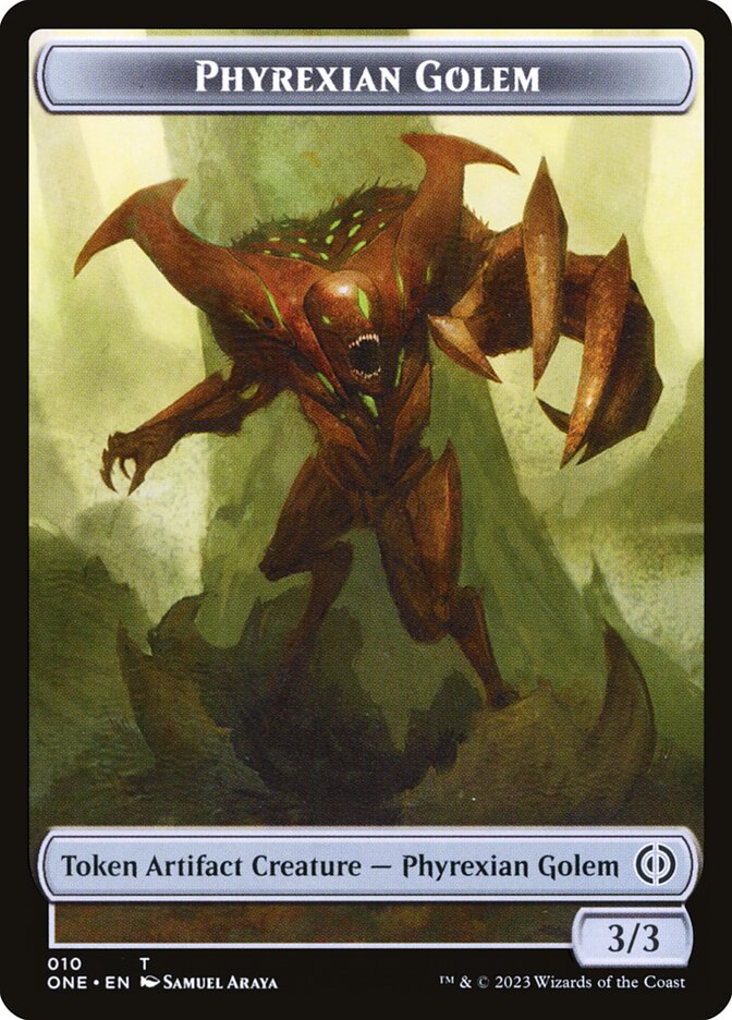 Phyrexian Goblin // Phyrexian Golem Double-Sided Token [Phyrexia: All Will Be One Tokens] | Devastation Store