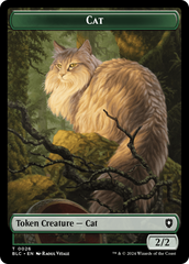 Elemental // Cat Double-Sided Token [Bloomburrow Commander Tokens] | Devastation Store