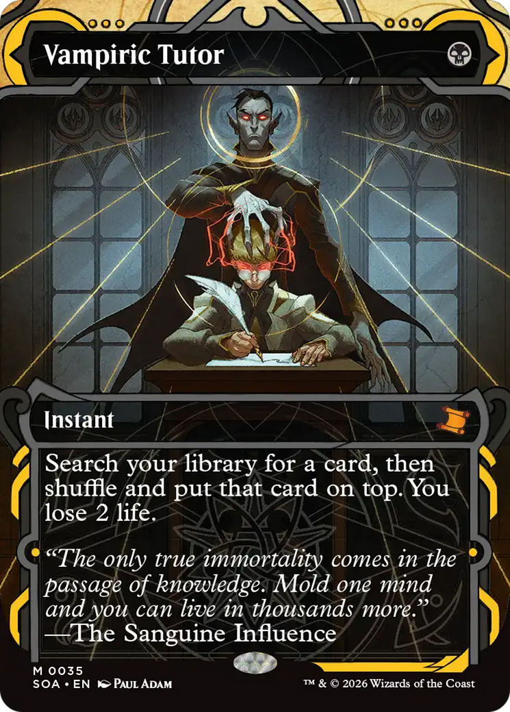 Vampiric Tutor [Secrets of Strixhaven: Mystical Archive] | Devastation Store