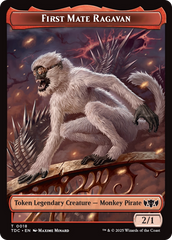 First Mate Ragavan // Treasure Double-Sided Token [Tarkir: Dragonstorm Commander Tokens] | Devastation Store