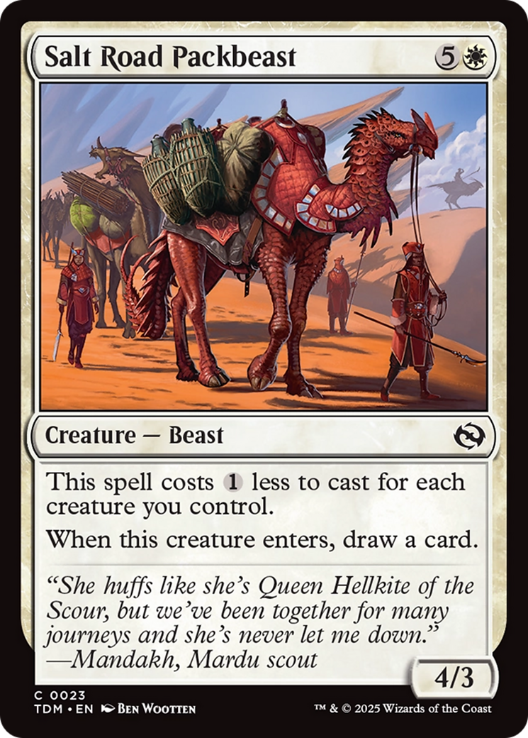 Salt Road Packbeast [Tarkir: Dragonstorm] | Devastation Store