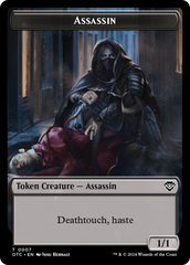 Assassin // Food Double-Sided Token [Outlaws of Thunder Junction Commander Tokens] | Devastation Store