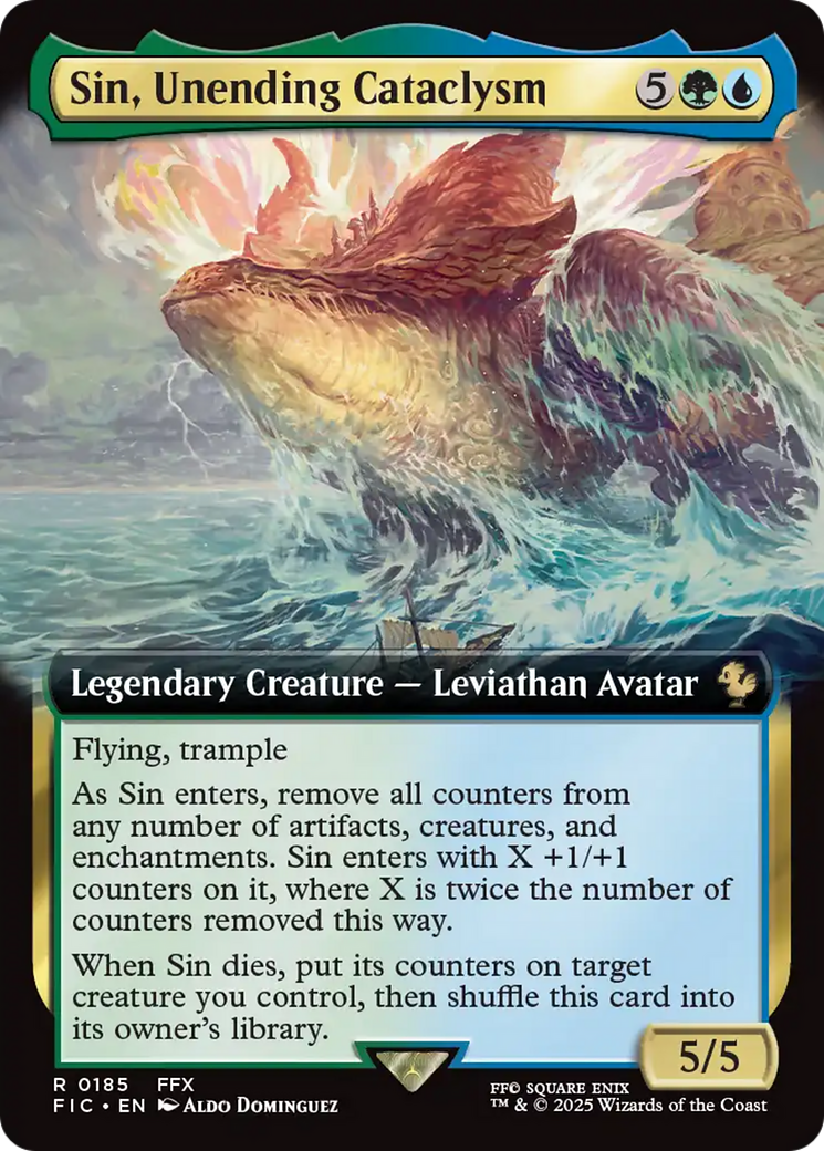 Sin, Unending Cataclysm (Extended Art) [FINAL FANTASY Commander] | Devastation Store