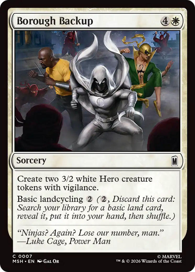 Borough Backup [Marvel Super Heroes] | Devastation Store
