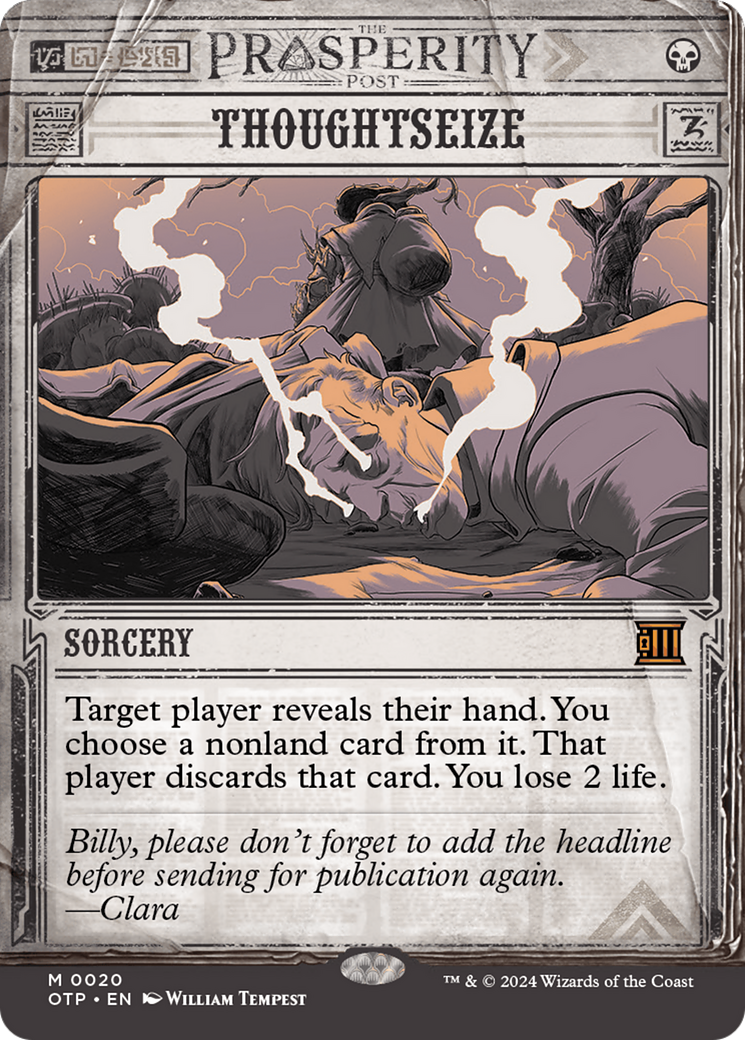 Thoughtseize [Outlaws of Thunder Junction: Breaking News] | Devastation Store