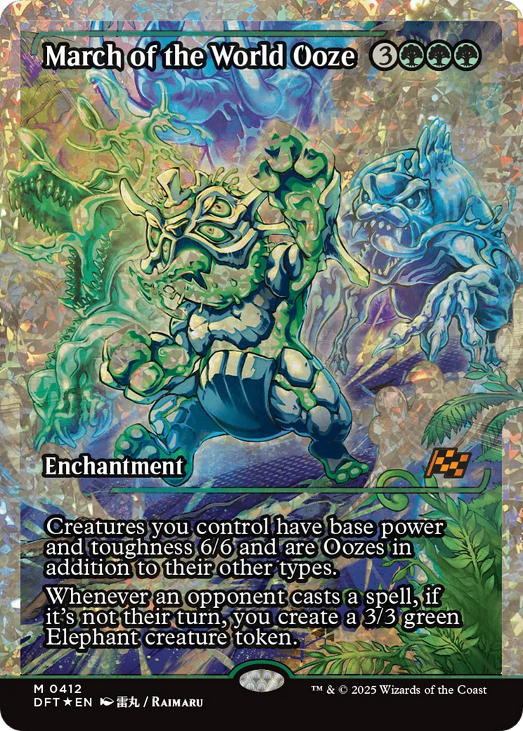 March of the World Ooze (Showcase) (Fracture Foil) [Aetherdrift] | Devastation Store