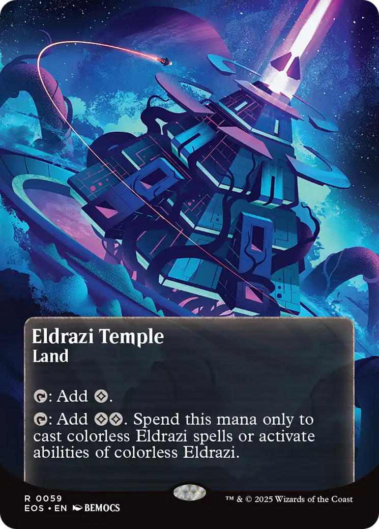 Eldrazi Temple (0059) (Borderless) [Edge of Eternities: Stellar Sights] | Devastation Store