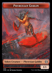 Phyrexian Mite (011) // Phyrexian Goblin Double-Sided Token [Phyrexia: All Will Be One Tokens] | Devastation Store