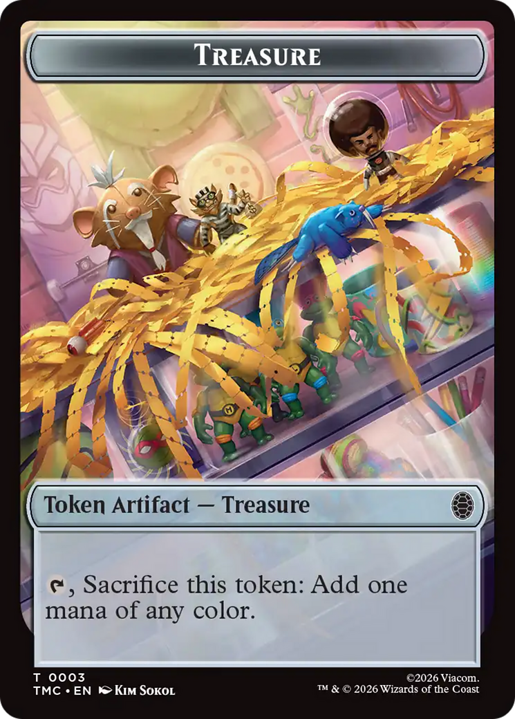 Treasure // Robot Double-Sided Token [Teenage Mutant Ninja Turtles Commander Tokens] | Devastation Store