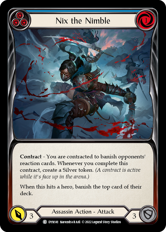 Nix the Nimble (Blue) [DYN141] (Dynasty)  Rainbow Foil | Devastation Store