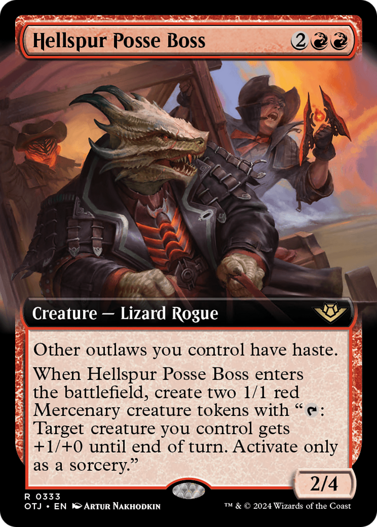 Hellspur Posse Boss (Extended Art) [Outlaws of Thunder Junction] | Devastation Store