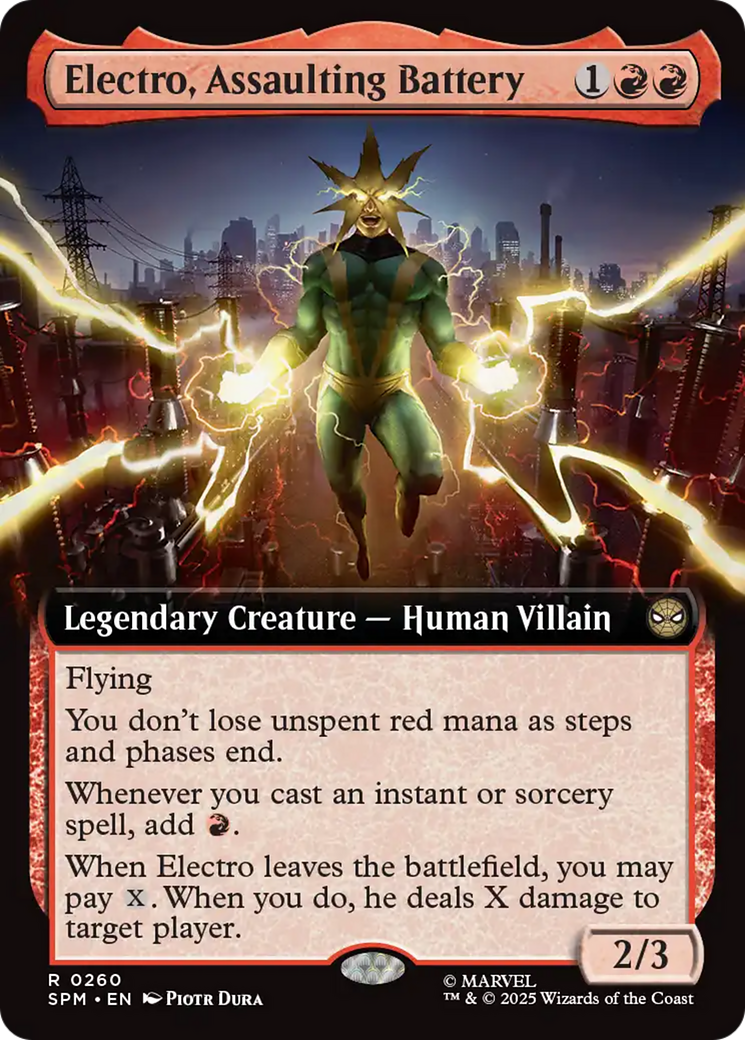 Electro, Assaulting Battery (Extended Art) [Marvel's Spider-Man] | Devastation Store