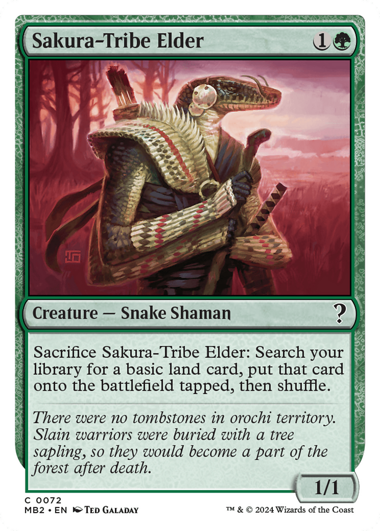 Sakura-Tribe Elder (White Border) [Mystery Booster 2] | Devastation Store