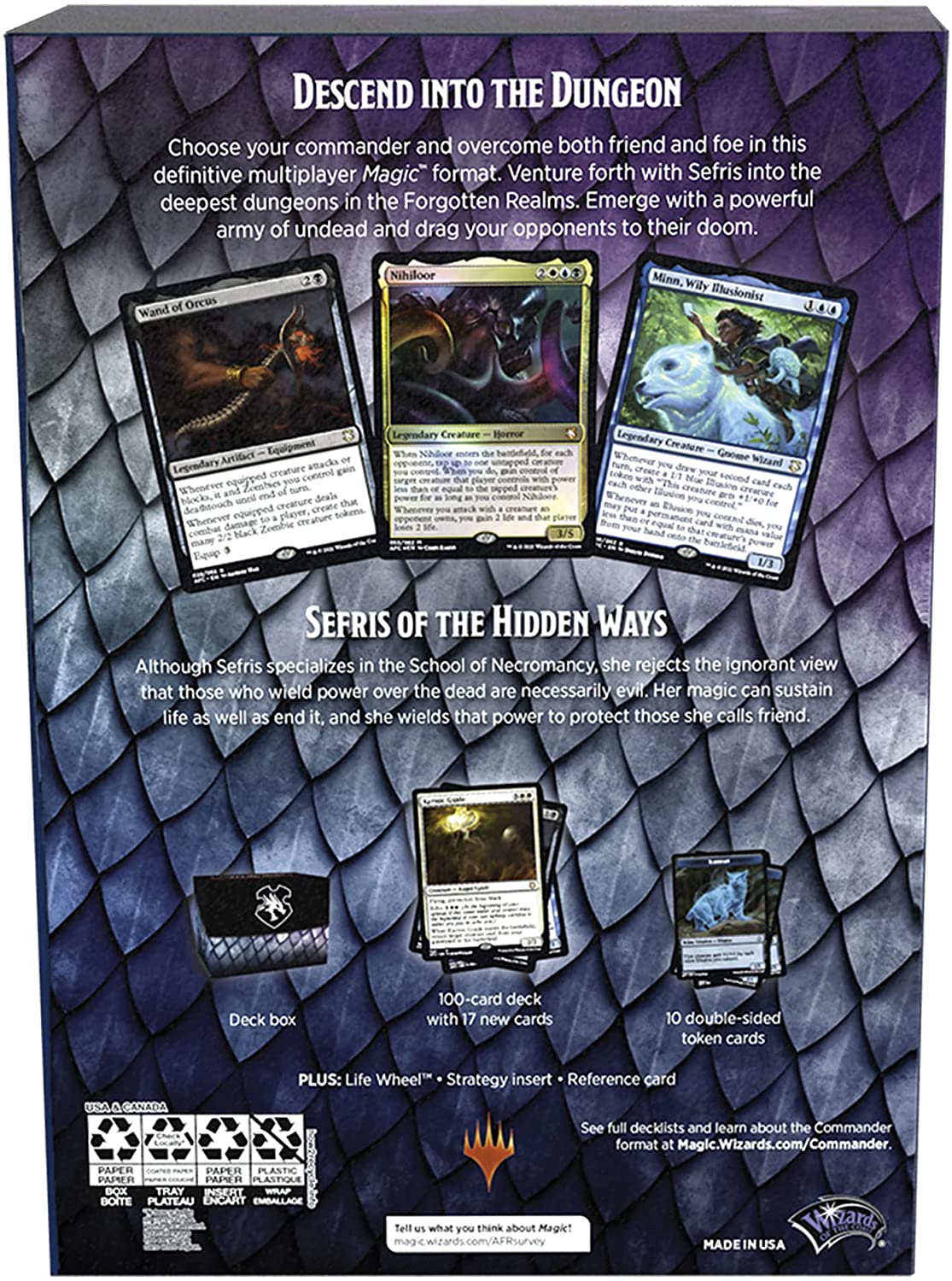 Dungeons & Dragons: Adventures in the Forgotten Realms - Commander Deck (Dungeons of Death) | Devastation Store