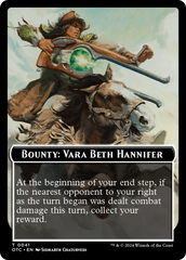 Bounty: Vara Beth Hannifer // Bounty Rules Double-Sided Token [Outlaws of Thunder Junction Commander Tokens] | Devastation Store