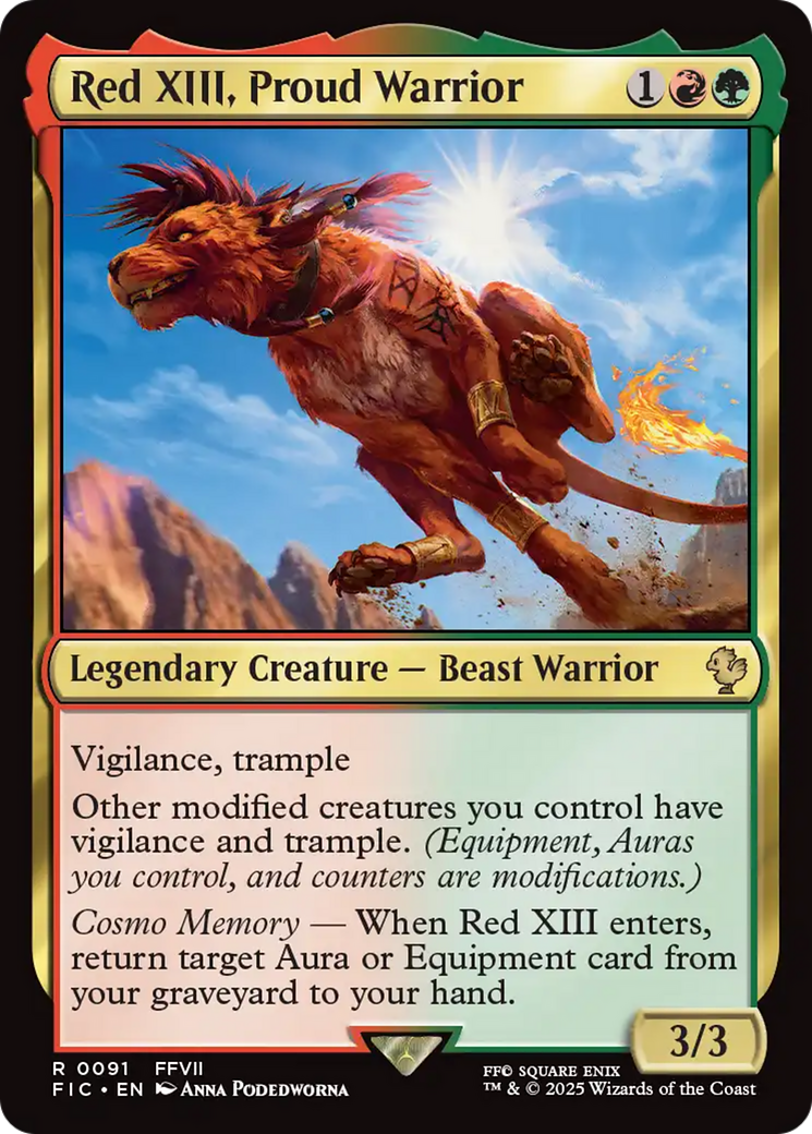 Red XIII, Proud Warrior [FINAL FANTASY Commander] | Devastation Store