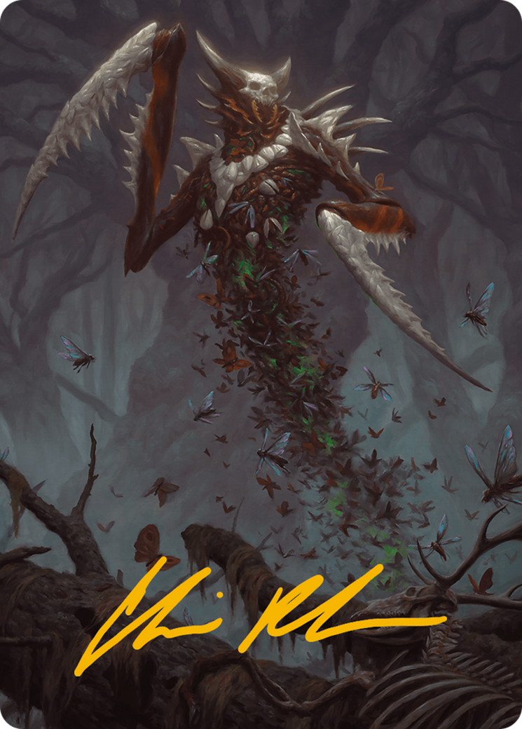 Grist, the Plague Swarm Art Card (Gold-Stamped Signature) [Modern Horizons 3 Art Series] | Devastation Store